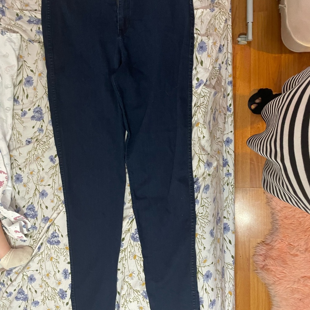 American Apparel Navy Skinny Jeans 2x